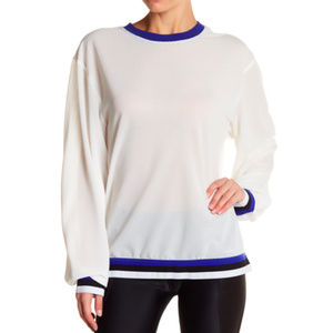 LOVERS + FRIENDS pullover top striped trim